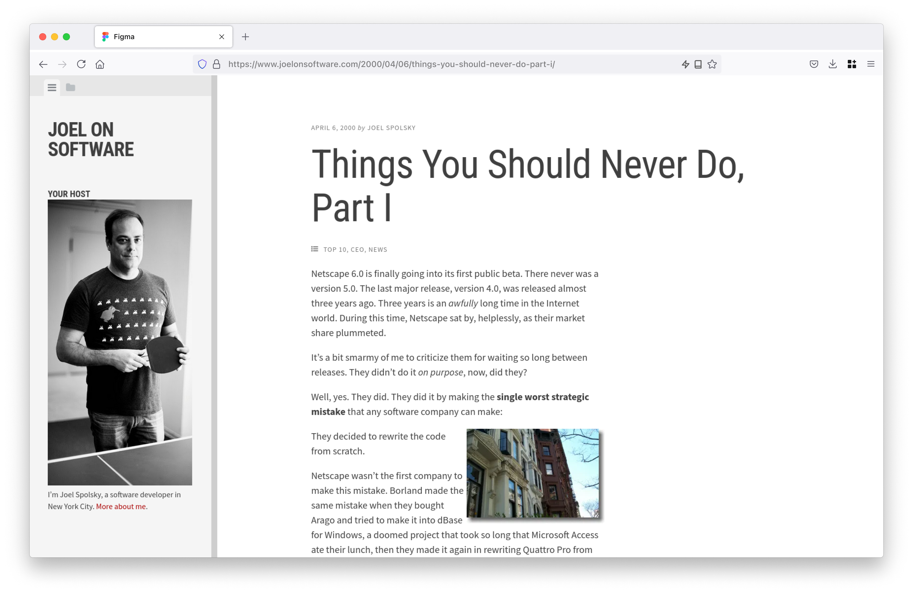 A screenshot of Firefox with a new lightning bolt in the address bar
